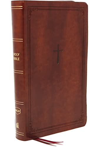 NKJV, End-of-Verse Reference Bible, Personal Size Large Print, Leathersoft, Brown, Red Letter, Comfort Print: Holy Bible, New King James Version von HarperCollins